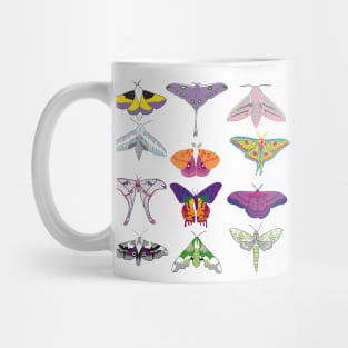 LGBTQIA+ Moth Pride | Non-Binary Genderqueer Demigirl Demiboy Lesbian Pansexual Genderfluid Rainbow Bisexual Asexual Aromantic Agender Mug